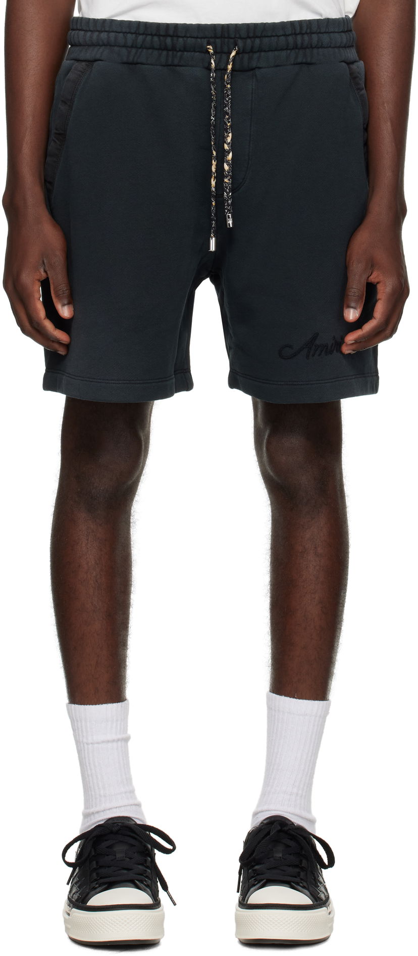Къси панталони AMIRI AMIRI Bleach Bandana Shorts Черно | AMJYSH1044