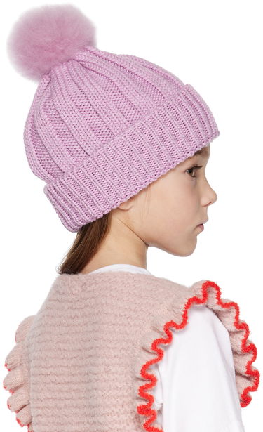 Шапка WOOLRICH Woolrich Kids Pom Pom Beanie Тъмно синьо | CFWKAC0145FRUF0428, 4