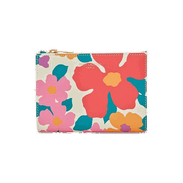 Портфейл Saint Laurent Floral Bi Fold Wallet Розово | 668322 AAAGO 9183, 0