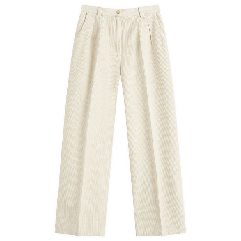 Панталони A.P.C. Tressie Corduroy Trousers, Size 34 inch Waist Бежово | COGVV-F08398-AAD