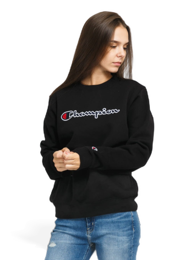 Суитчър Champion Crewneck Sweatshirt Черно | 114462 KK001