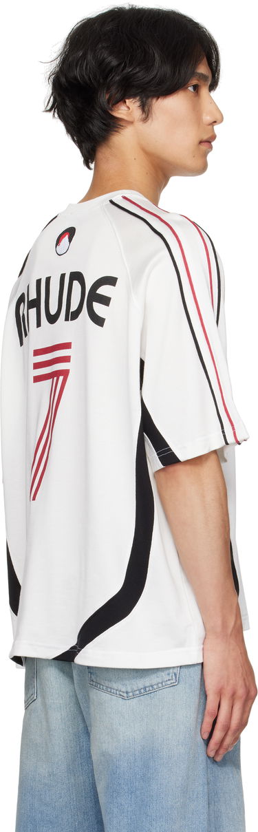 Тениска Rhude Rhude Lundun Soccer Jersey T-Shirt Бяло | RHPF25TT02729, 2
