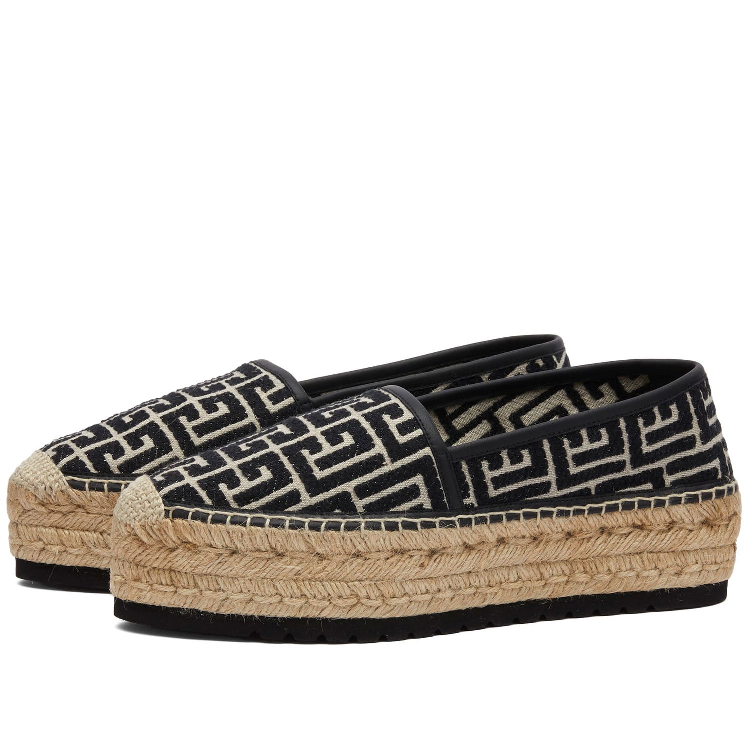 Кецове и обувки Balmain Alex Espadrille Черно | CN1UG866TJMA-GFE, 0