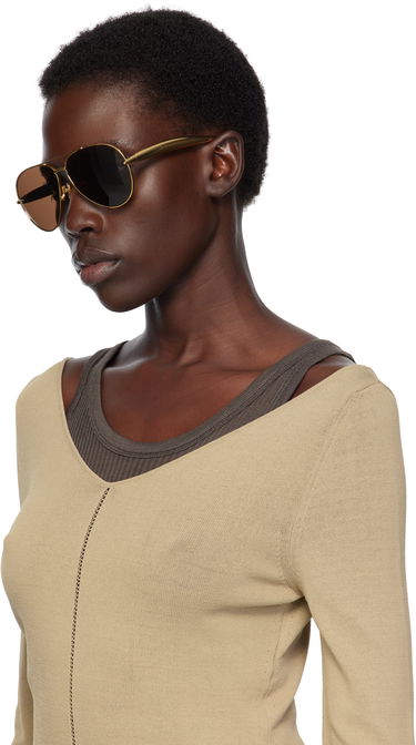 Слънчеви очила Bottega Veneta Bottega Veneta Sardine Navigator Sunglasses Кафяво | BV1305S-007, 3