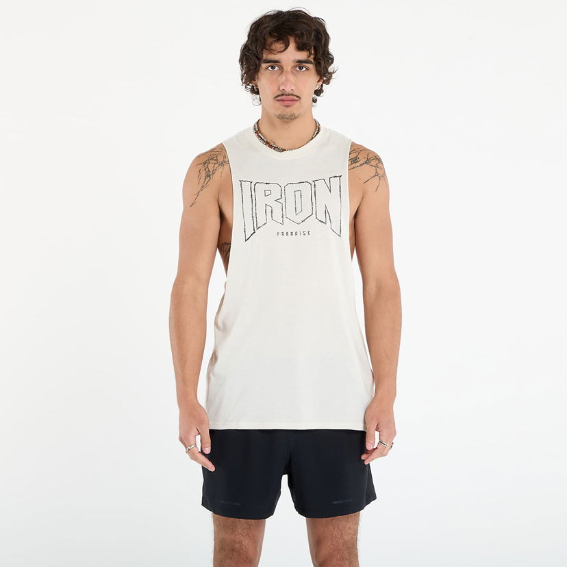 Потник Under Armour Project Rock Graphic Training Tank Бежово | 6006257-279