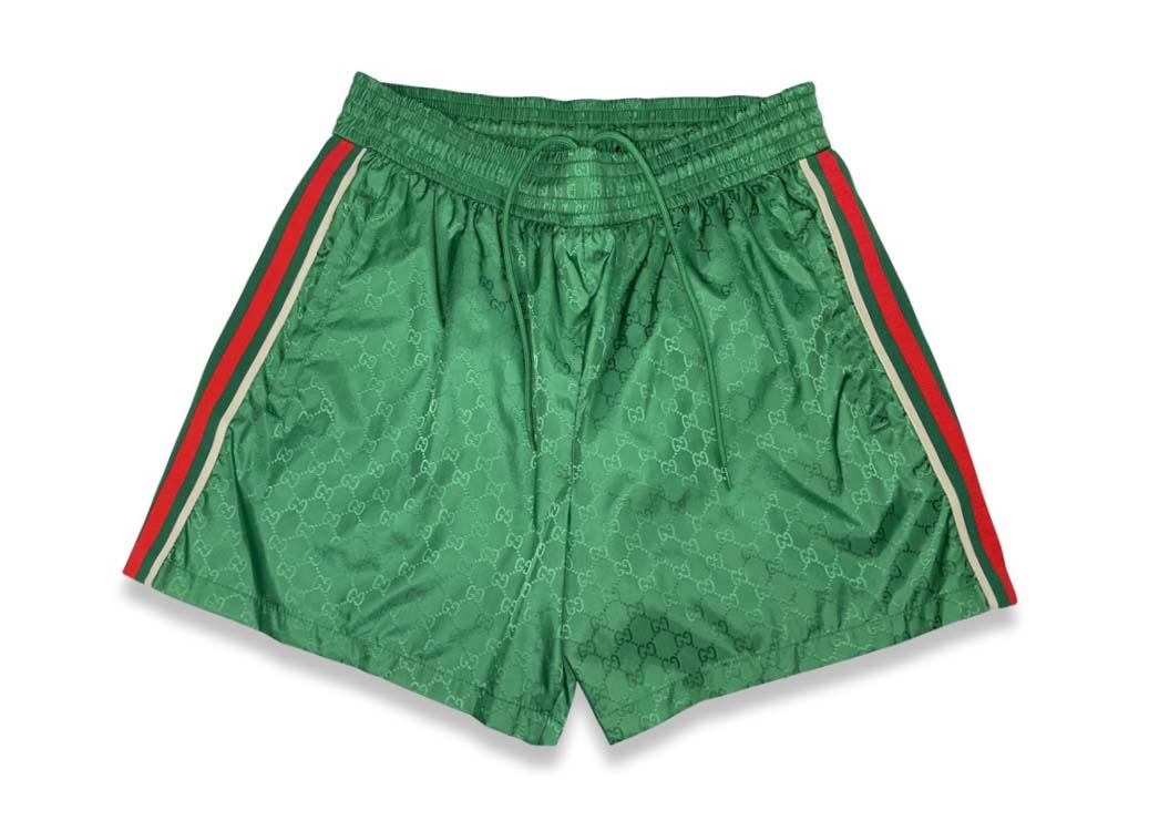 Бански Gucci GG Jacquard Nylon (Euro Exclusive) Swim Shorts Зелено | 699084, 0