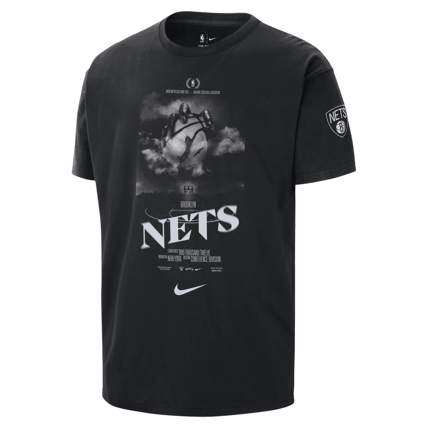 Тениска Nike NBA Nets T-shirt Black Черно | HJ2716-010, 0