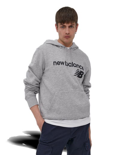 Суитчър New Balance Classic Core Fleece Hoodie Сиво | MT03910AG