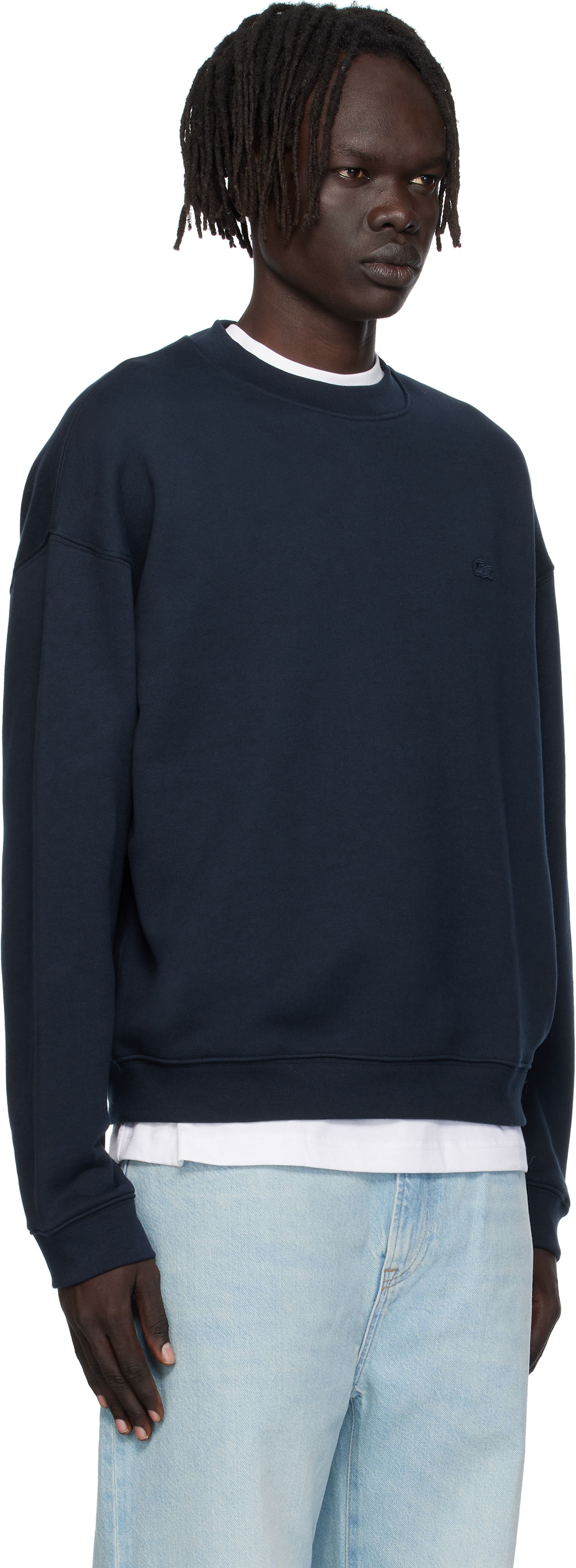 Суитчър Lacoste Lacoste Croc Signature Sweatshirt Тъмно синьо | SH7745_166, 1
