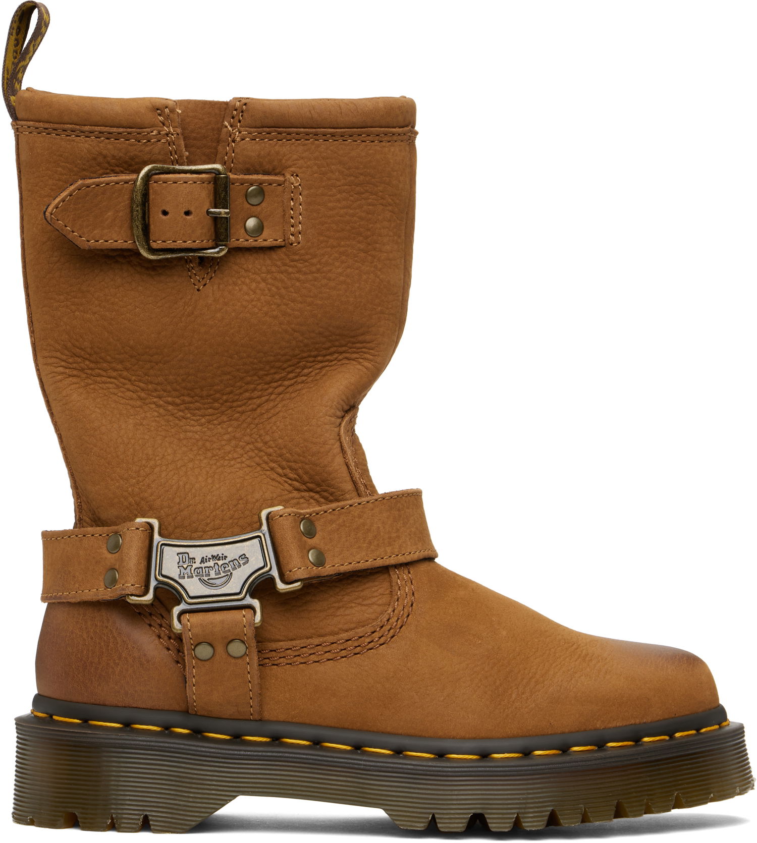 Облекло Dr. Martens Anistone Hi Leather Biker Boots Кафяво | 41644200, 0