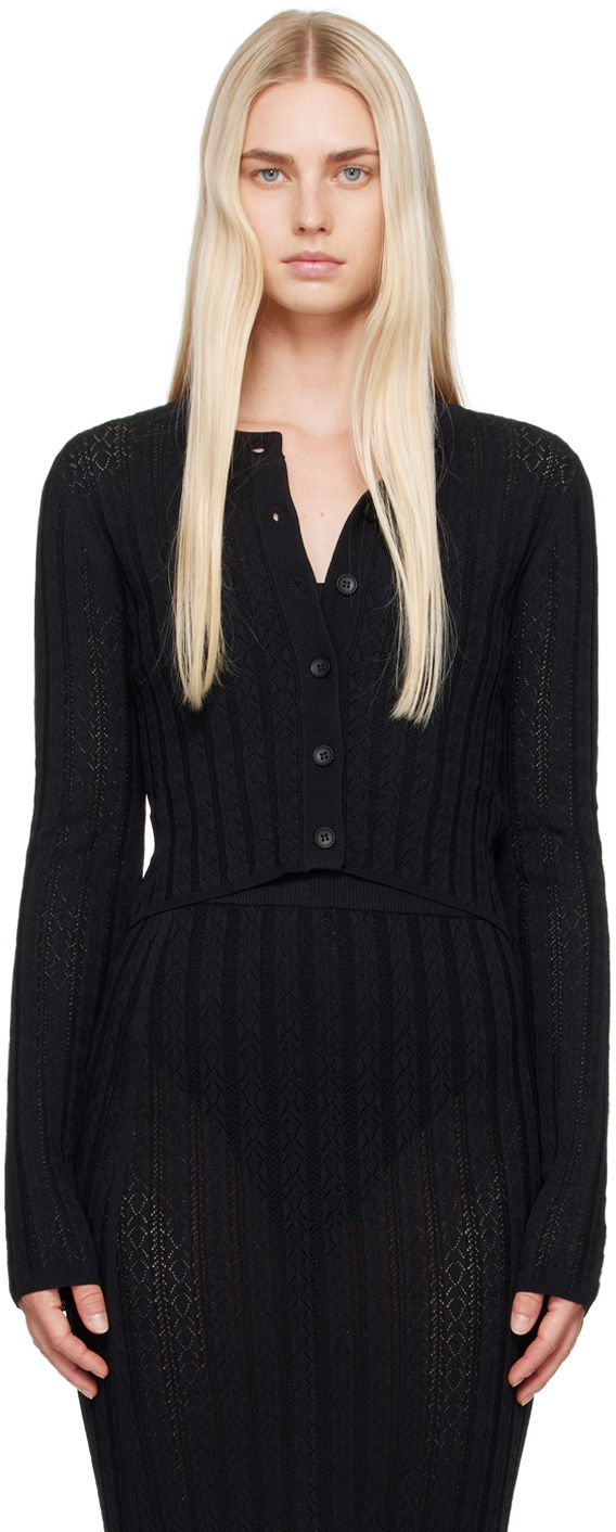 Пуловер Loulou de Saison Loulou de Saison Adiro Knit Cardigan Черно | ADIRO, 0