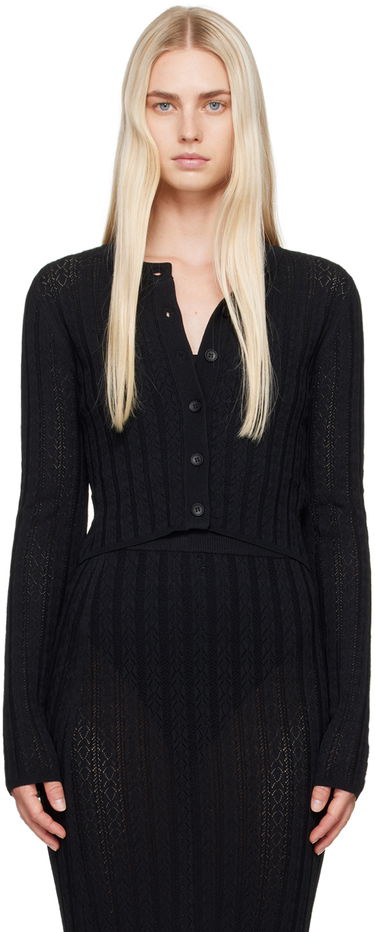 Пуловер Loulou de Saison Loulou de Saison Adiro Knit Cardigan Черно | ADIRO, 0