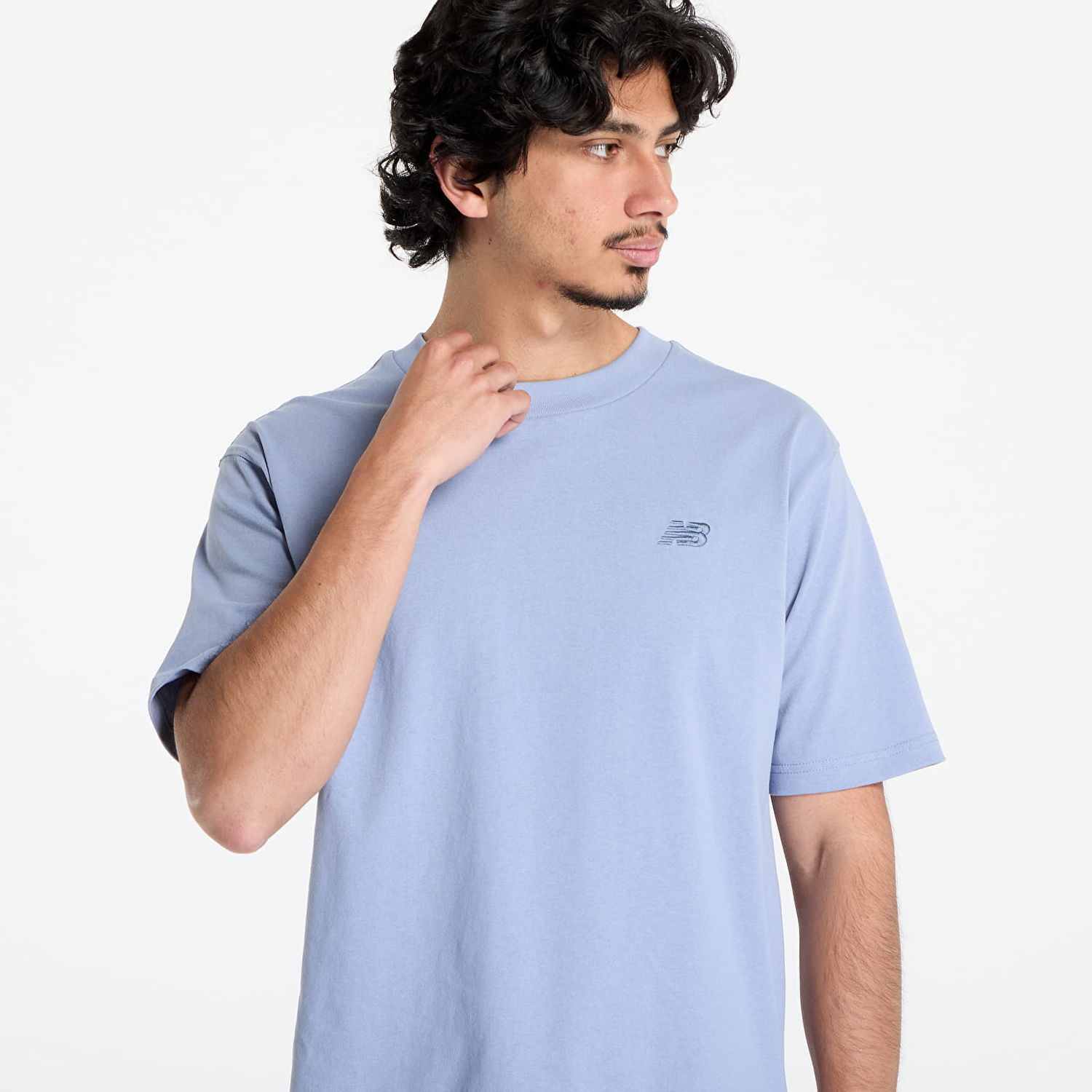 Тениска New Balance Men's Tee Синьо | NBMT41533DUS, 1