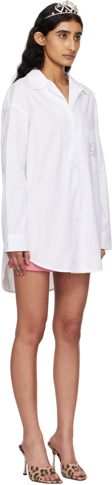Риза Blumarine Blumarine Cotton Poplin Shirt Бяло | P522C335A, 1