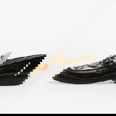 Кецове и обувки Filling Pieces Embroidered Loafer with Sherpa Trim and Gold Bit Черно | 112611303287130, 0