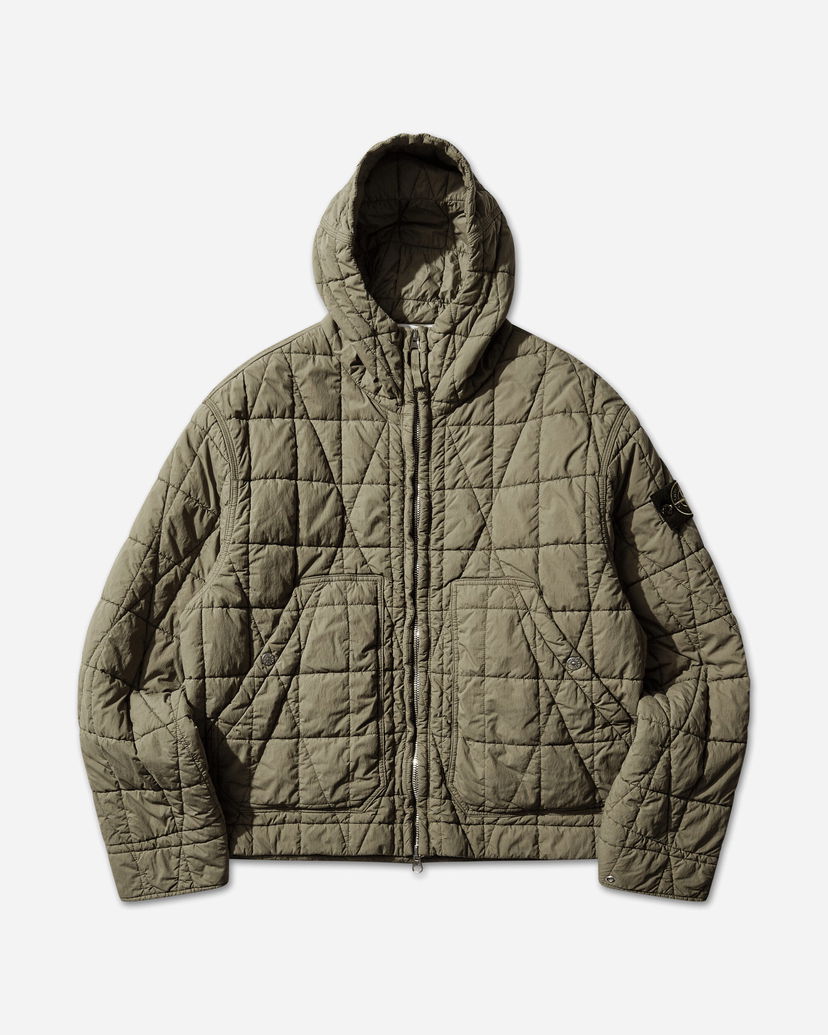 Яке Stone Island Cotton Nylon Tela Quilted Jacket Зелено | L1S154100014S0300 V005G