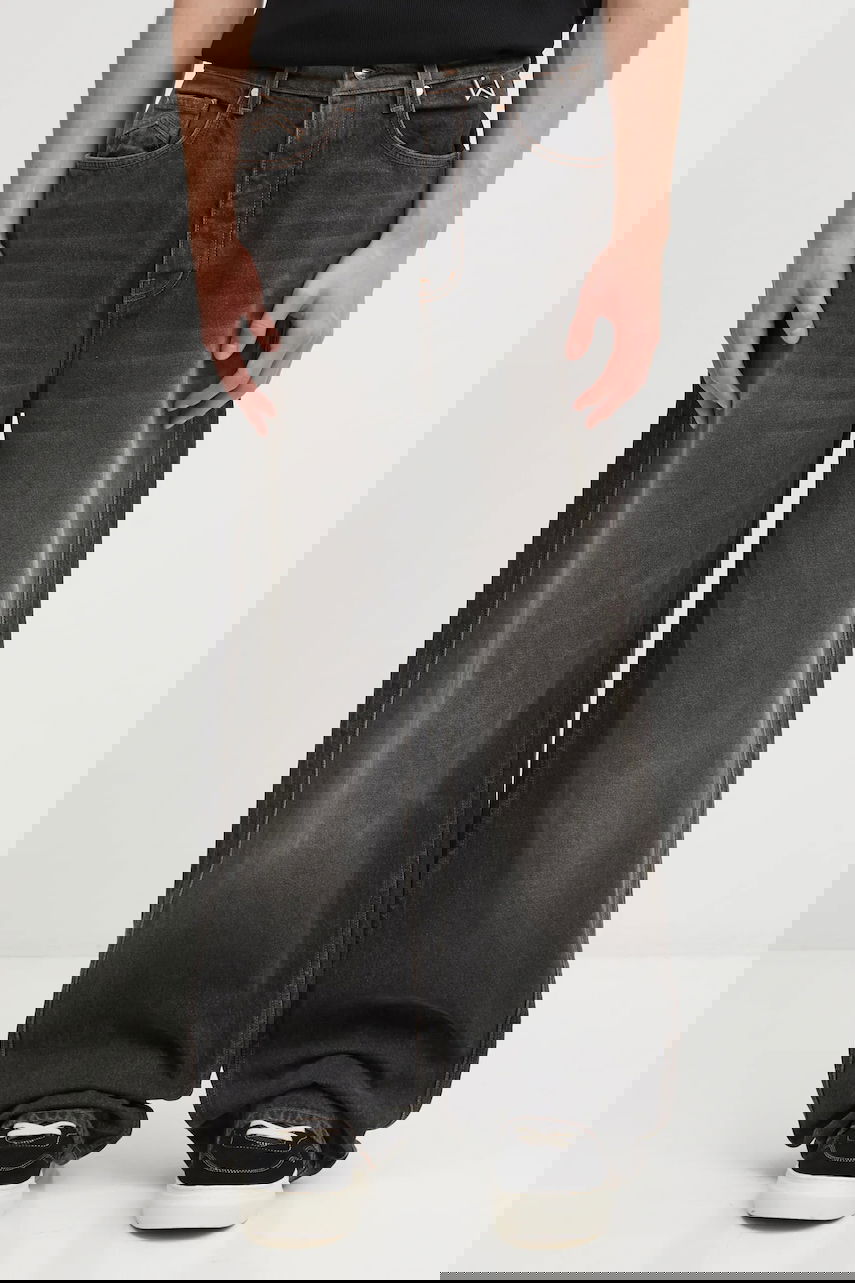 Дънки Rhude RHUDE Wide Leg Traxedo Черно | RHFW25DP01012, 0