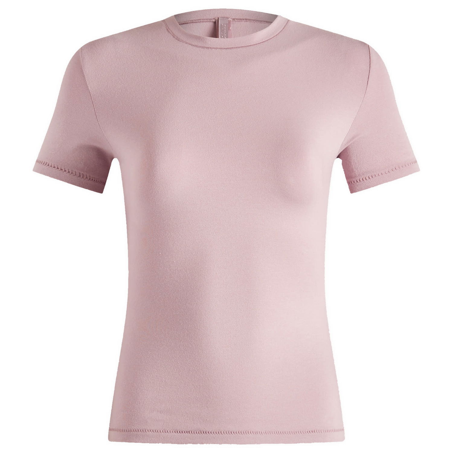 Тениска SKIMS Cotton Jersey T-Shirt Розово | AP-TSH-0638-DUSK, 0