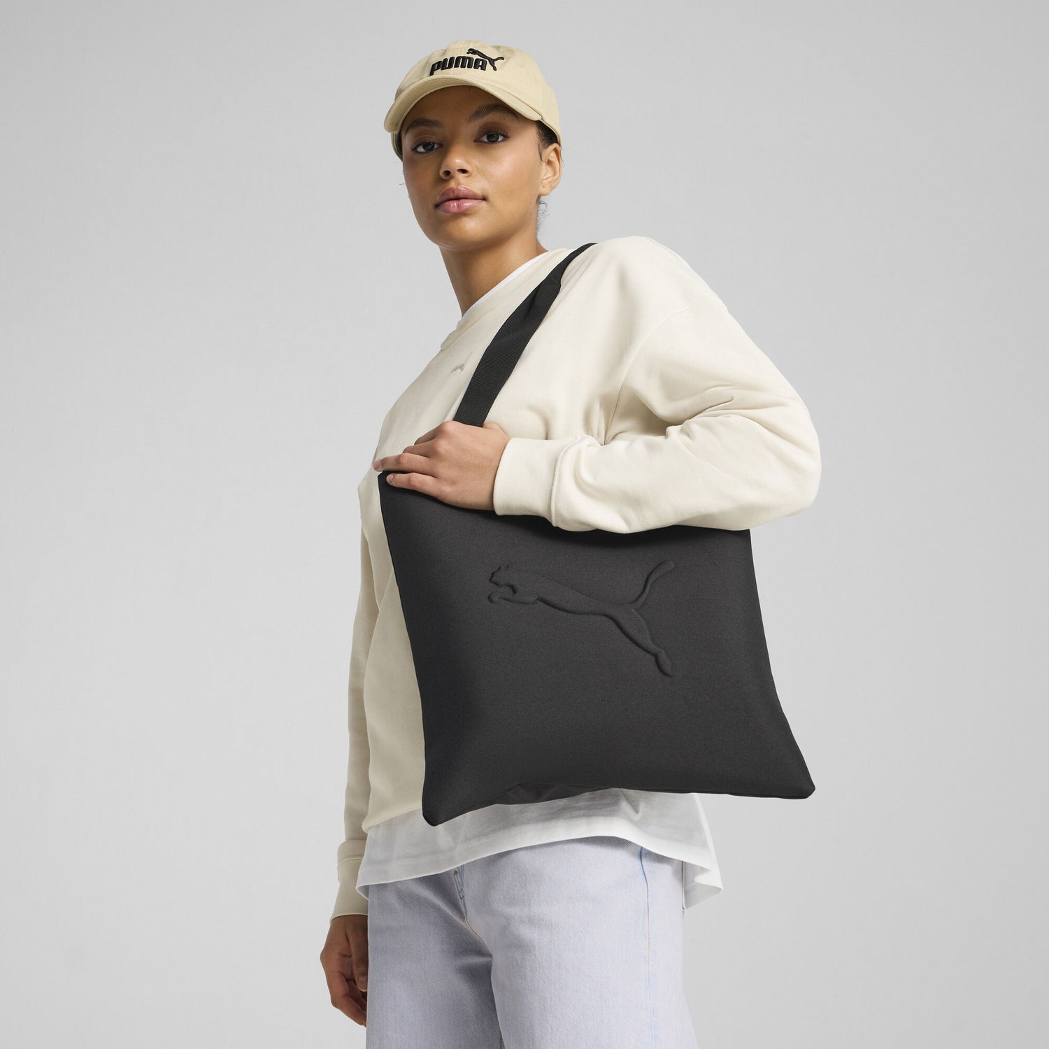 Голяма пазарска чанта Puma Buzz Tote Bag Черно | 091157_01, 1