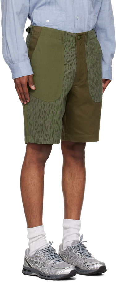 Къси панталони Maharishi Maharishi Upcycled Fixed Deck Shorts Зелено | 6086, 1