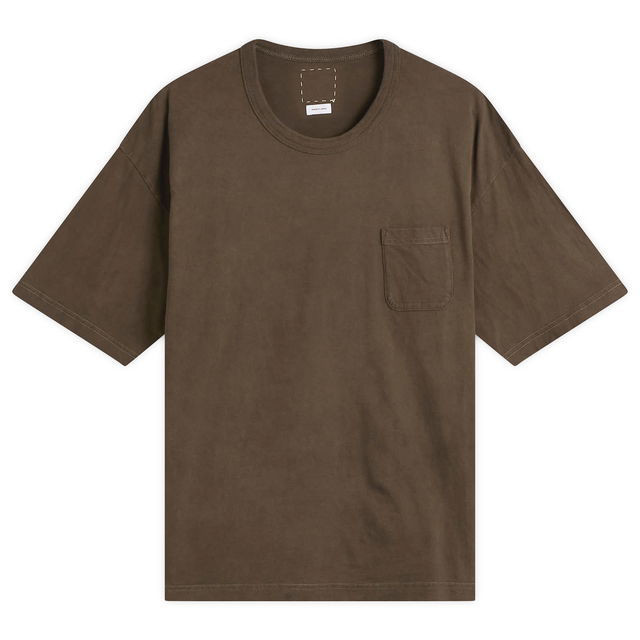 Jumbo Crew Neck Short Sleeve T-Shirt with Chest Pocket