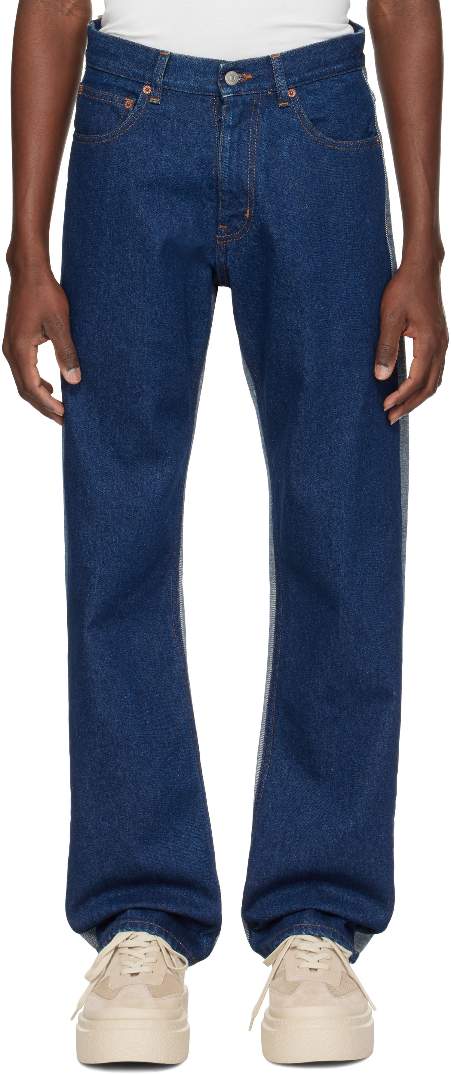 Дънки Maison Margiela MM6 Maison Margiela Five Pocket Jeans Синьо | SH0LA0016 M30018, 0