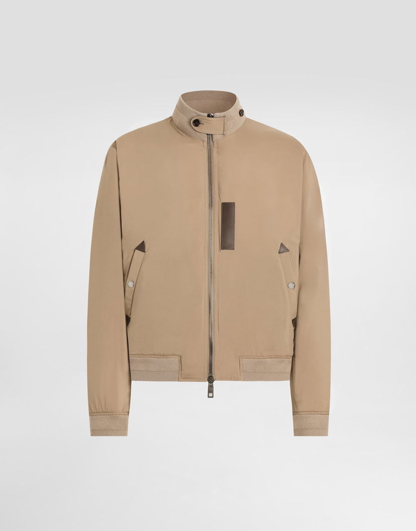 Яке бомбър Dolce & Gabbana Dolce & Gabbana Padded Satin Bomber Jacket Бежово | G9BRATFUSN0M3725