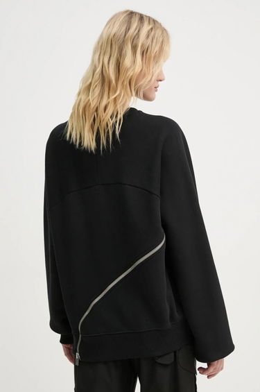 Суитчър HELIOT EMIL Asymmetric Zip Detail Sweatshirt Черно | HE.M.08.054.BLK01, 4