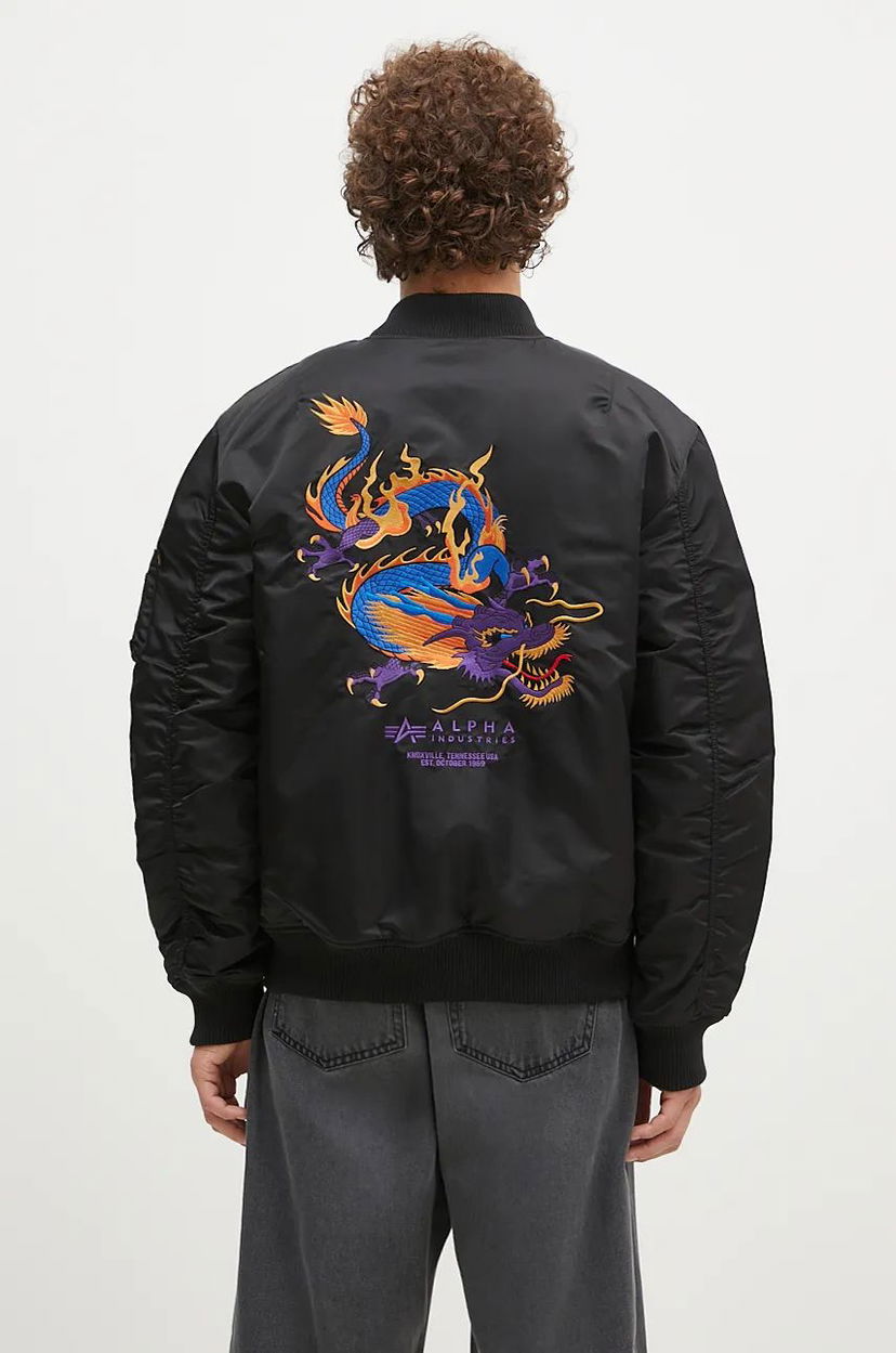 Яке бомбър Alpha Industries MA-1 Dragon Bomber Jacket Черно | 138103.03