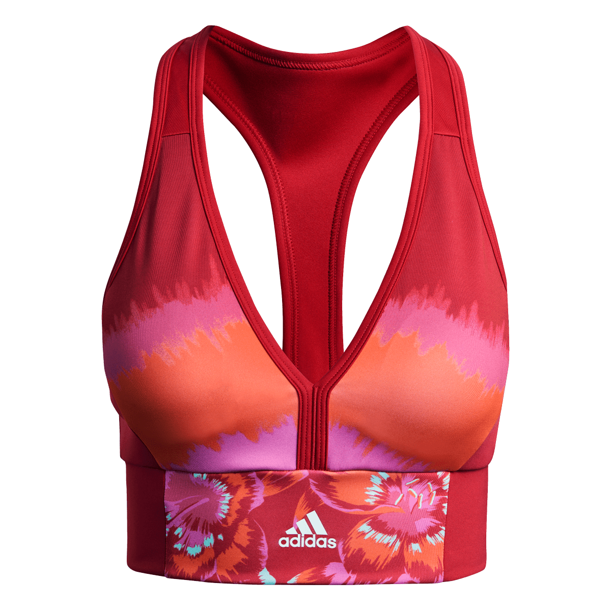 Сутиен adidas Originals Farm Print Bra Червено | GM7144, 0
