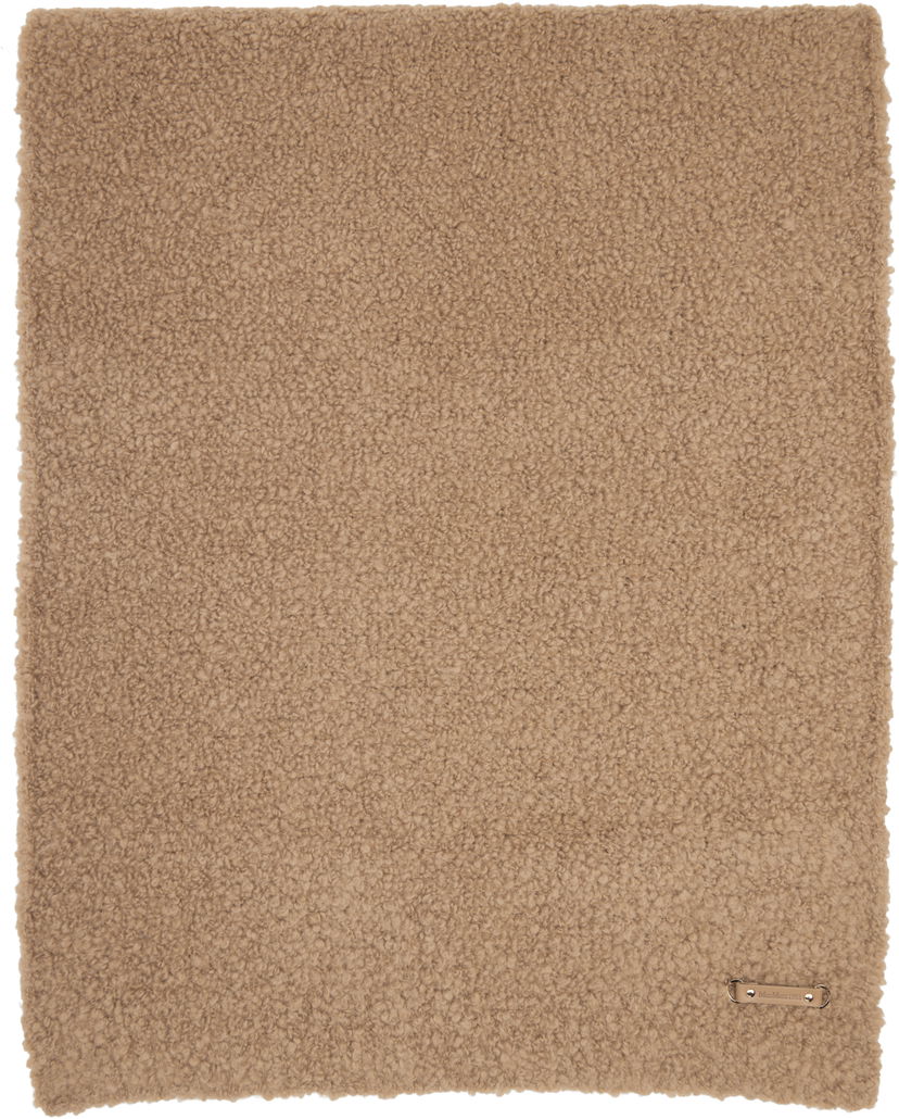 Шал Max Mara Calabra Teddy Scarf Бежово | 2521746012600