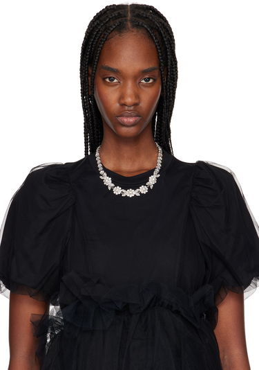 Колие Simone Rocha Simone Rocha Pearl & Crystal Daisy Floret Necklace Металик | NKS84 0906, 1
