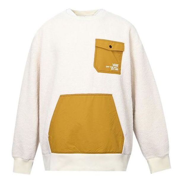 Пуловер Vans Vans Contrast Stitch Fleece Sweatshirt Бяло | VN0A5H7M3KS, 0