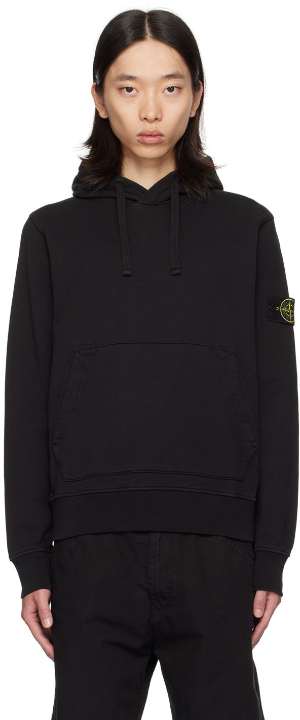 Суитчър Stone Island Black Patch Hoodie Черно | 811564151, 0