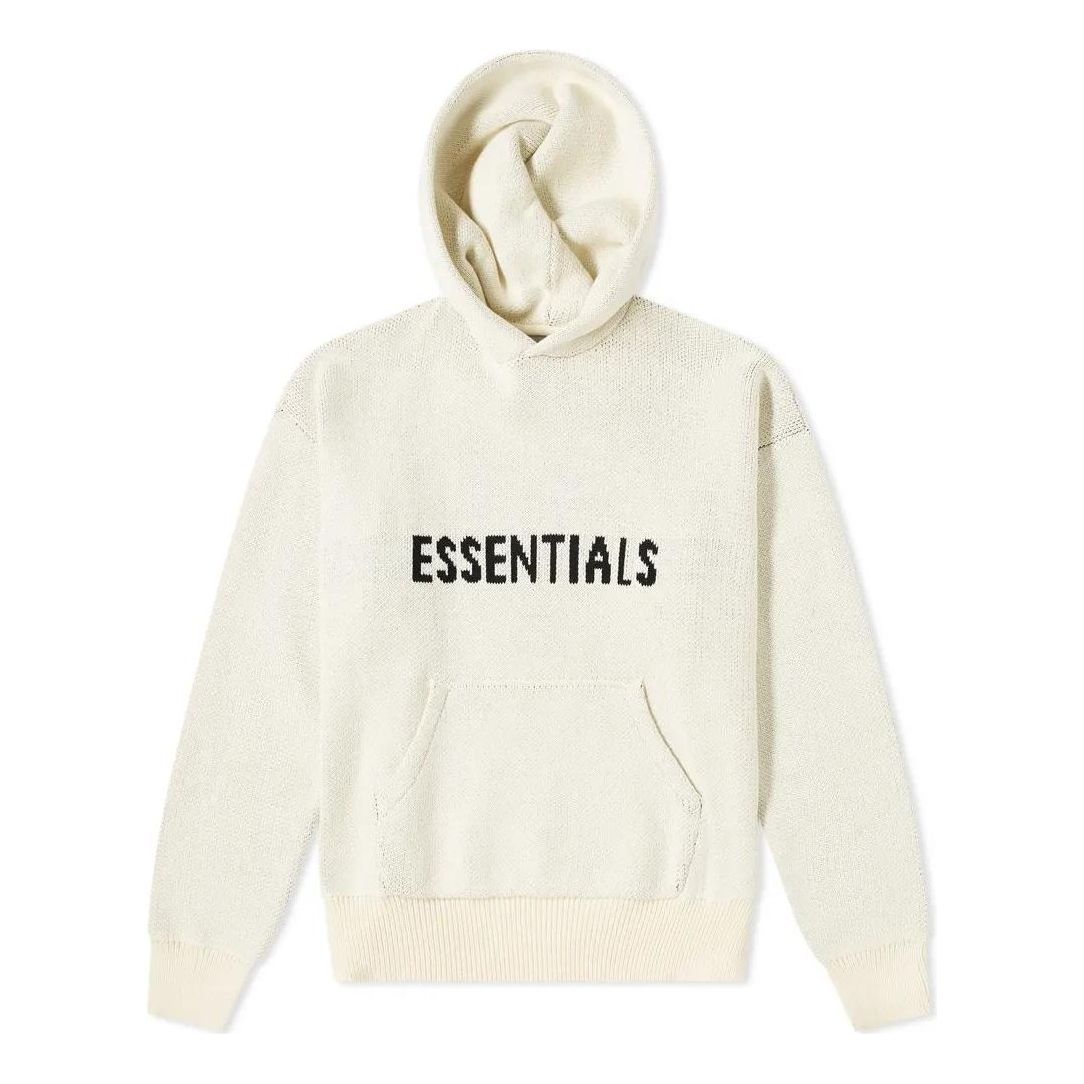 Суитчър Fear of God Essentials Knit Logo Hoodie Бяло | FOG-FW21-1229, 0