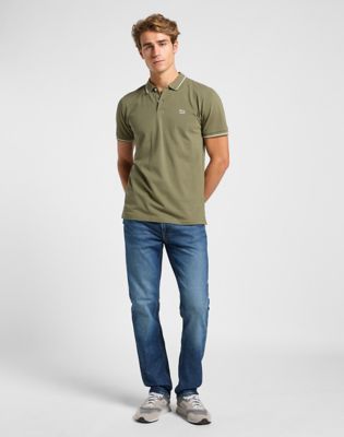 Поло тениска Lee Lee Pique Polo XXL Зелено | 112363855, 1