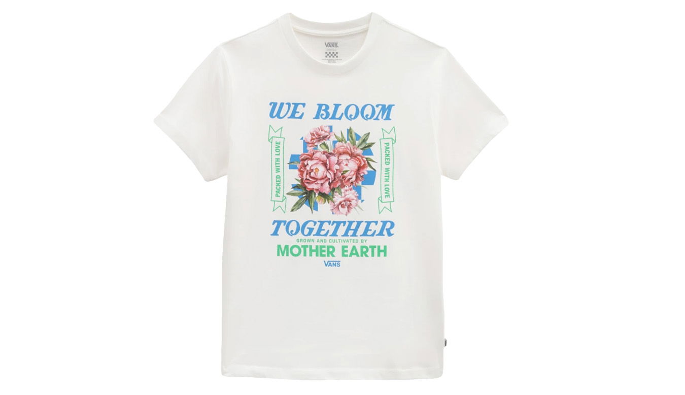 Тениска Vans W Eco Positivity T-Shirt Бяло | VN0A5LI2FS8, 0