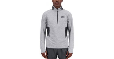 Суитчър New Balance Sweatshirt Impact Run AT Сиво | mt31273-sxy, 1