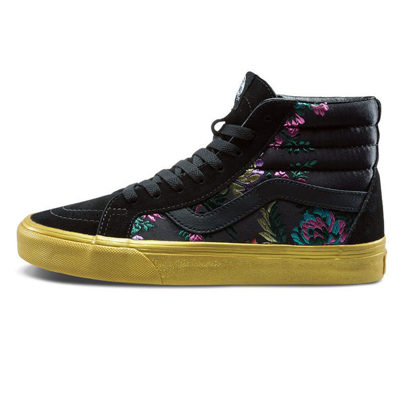Кецове и обувки Vans Sk8-Hi Reissue Festival Satin Черно | VN0A2XSBUQJ, 0