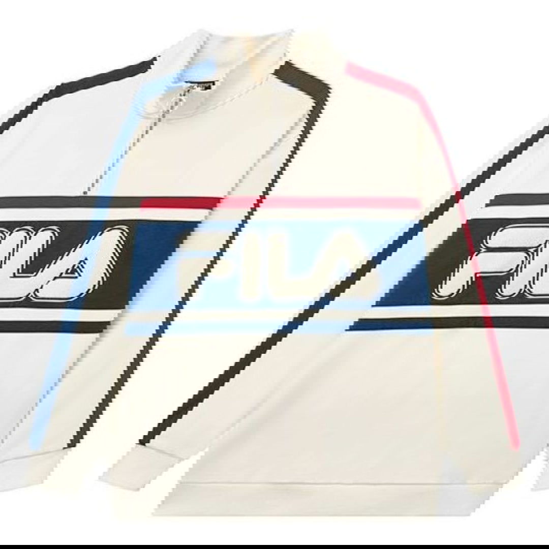 Суитчър FILA Logo Pullover Sweatshirt Бяло | F11U239299F-IV, 0