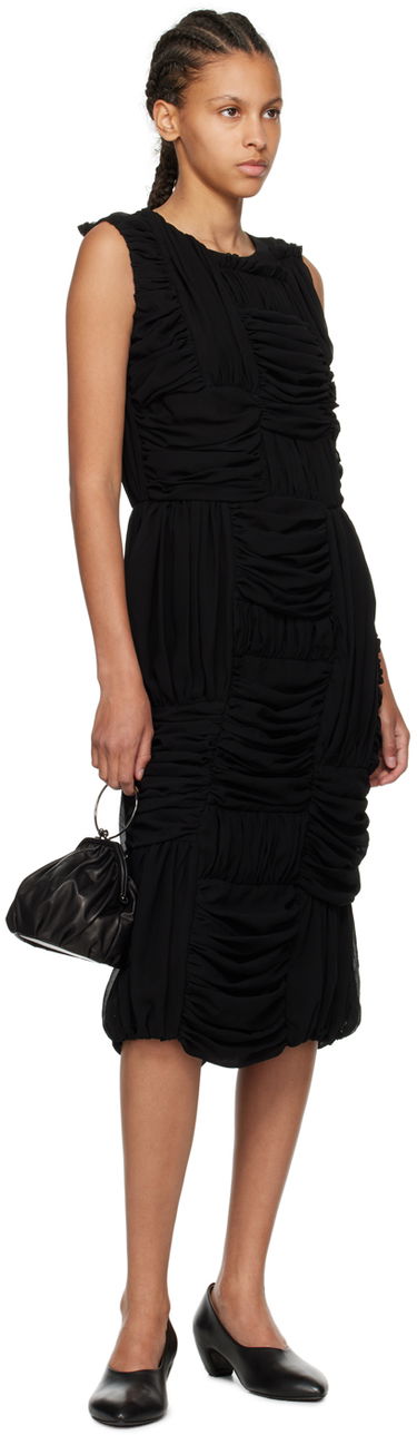 Pокля Comme des Garçons Comme des Garçons Ruched Midi Dress Черно | RM-O012-051, 3