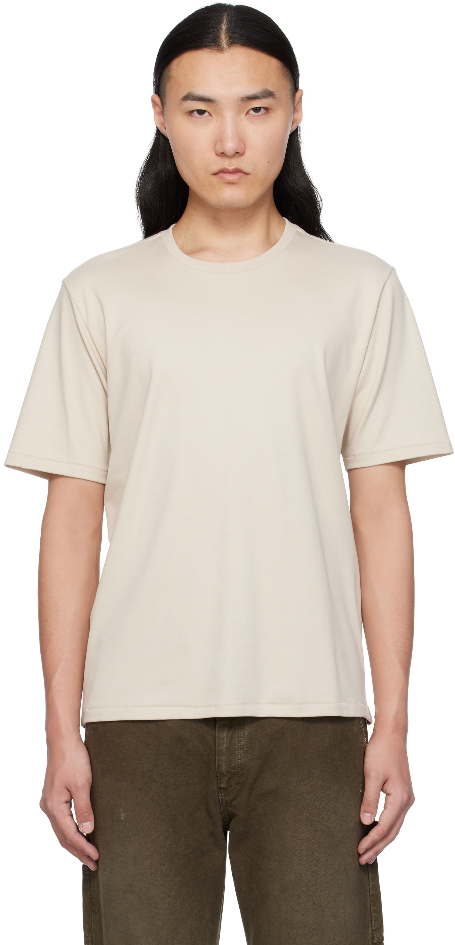 Тениска rag & bone rag & bone Pima Cotton T-Shirt Бежово | MBC24HT019W319, 0