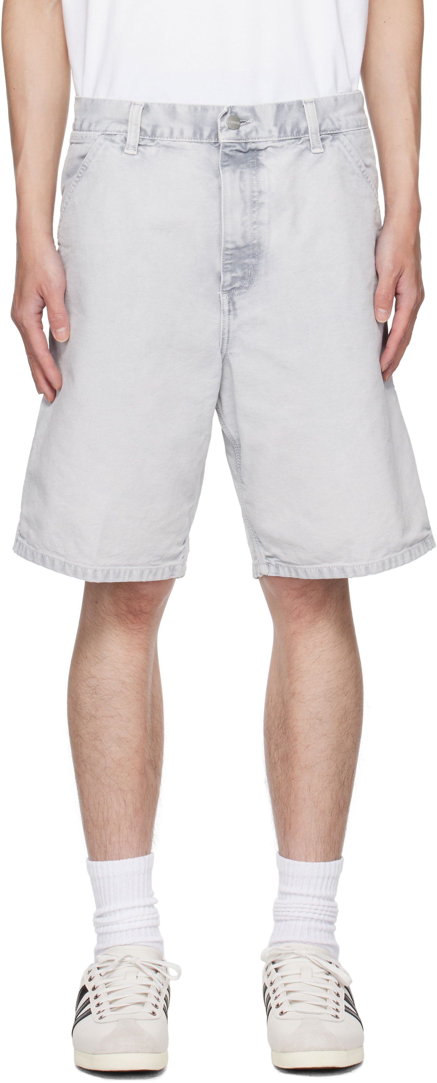 Къси панталони Carhartt WIP Carhartt WIP Single Knee Shorts Сиво | I035558, 0