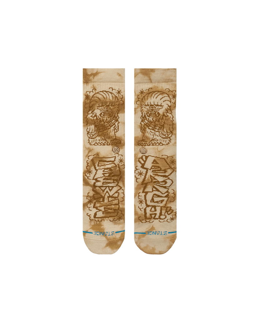 Чорапи Stance Chewie Crew Socks Кафяво | A556D24DJC-SAN