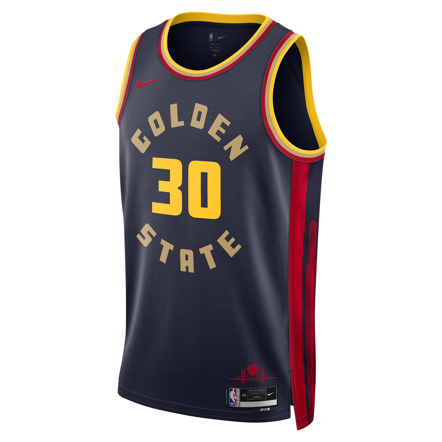 Фланелка Nike Dri-FIT NBA Swingman Stephen Curry Golden State Warriors City Edition 2024/25 Синьо | FQ4342-422, 0