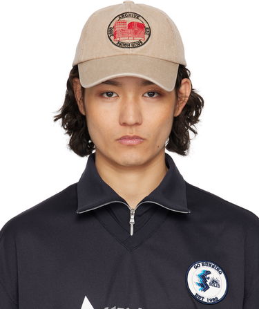 Шапка с козирка Solid Homme Solid Homme 'Solid House' Cotton Ball Cap Бежово | S251AC11, 0