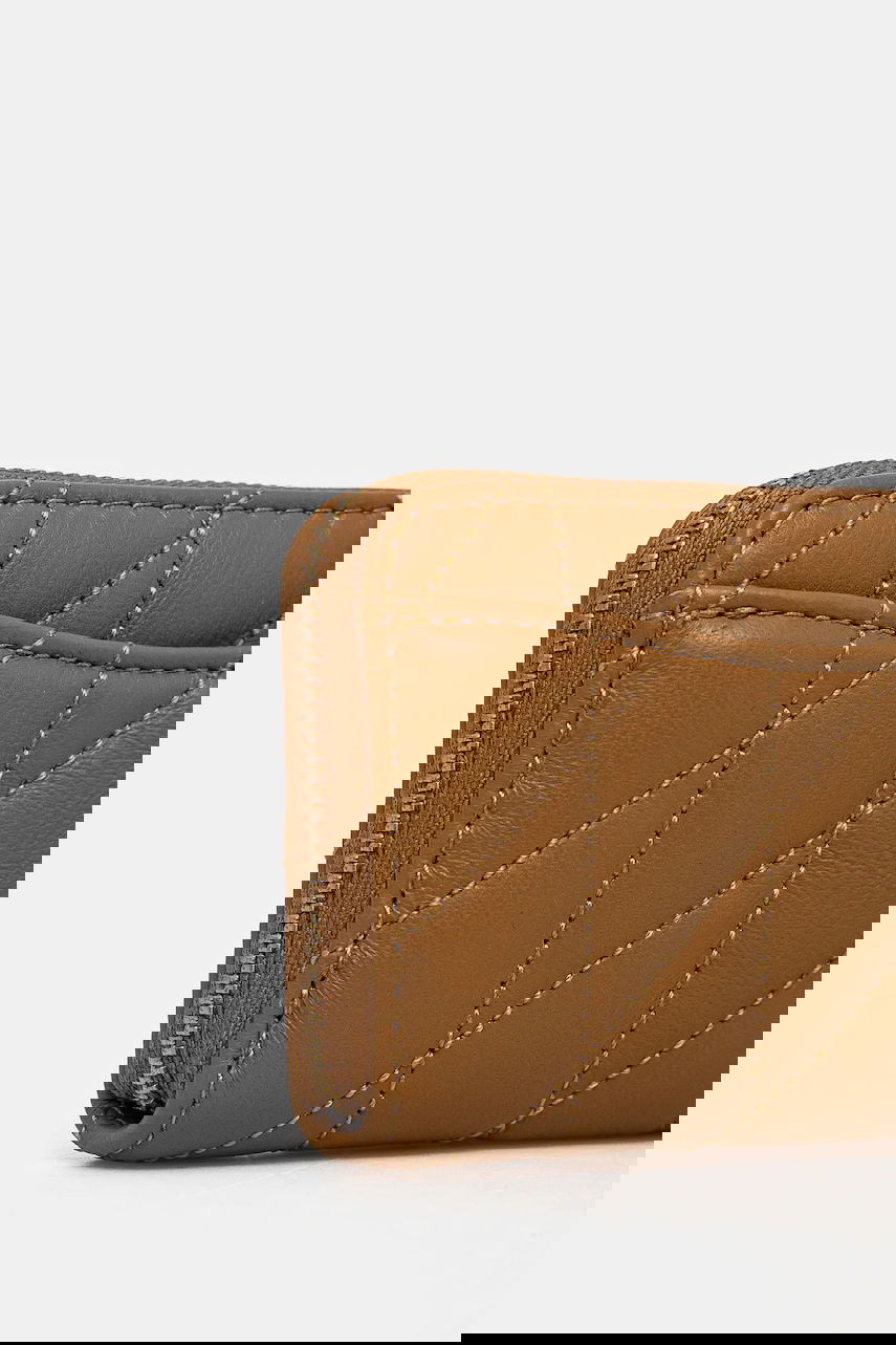 Портфейл Coach Coach Quilted Leather Zip Around Wallet Кафяво | CM505, 1
