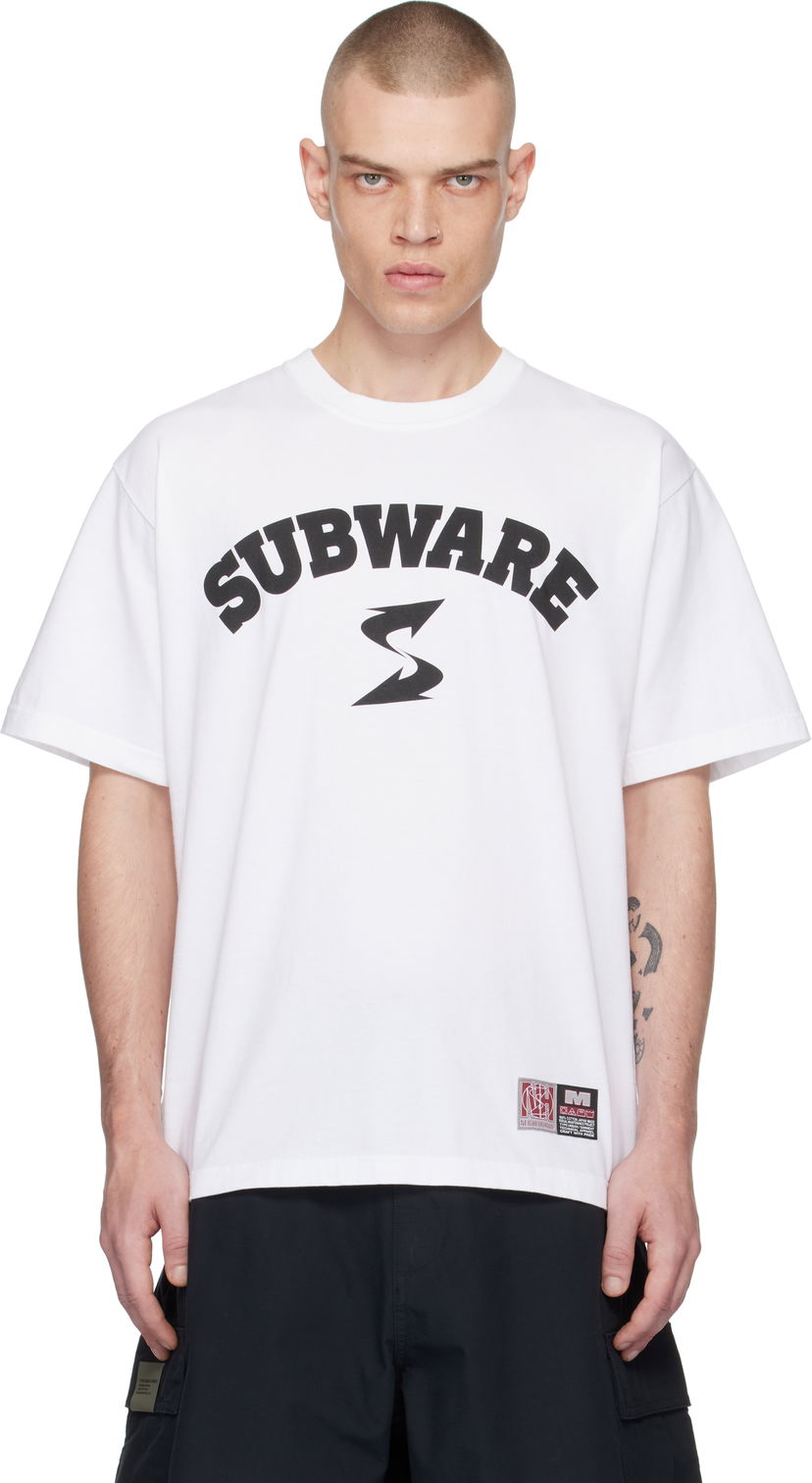 Тениска Neighborhood White Subware Edition T-Shirt Бяло | 242PC49N-ST03