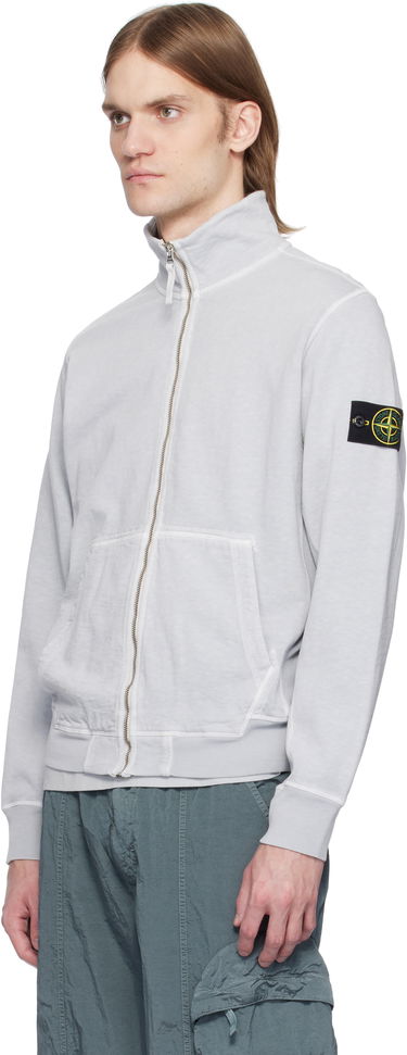 Суитчър Stone Island Stone Island Fleece Sweatshirt with Zip Closure Сиво | K1S15 6100022 S0060, 3
