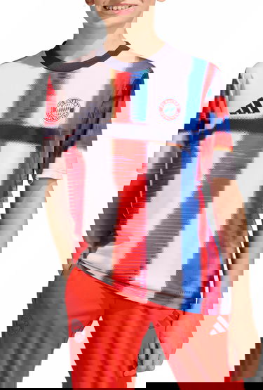 Фланелка adidas Originals FC Bayern Pre-Match 2025/26 Graphic T-Shirt Многоцветен | jz6261, 1